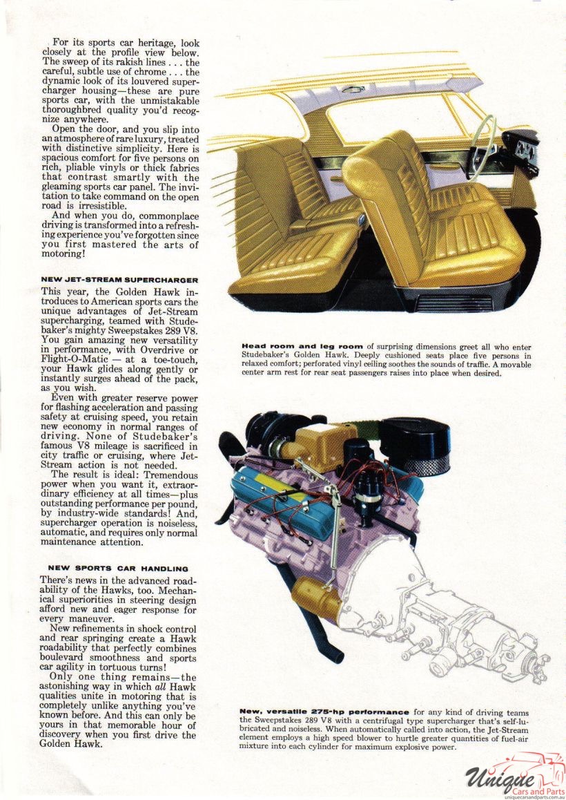 1957 Studebaker Hawk Brochure Page 1